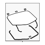 6810547220 - Body: Upper Glass for Toyota: Prius Prime Image