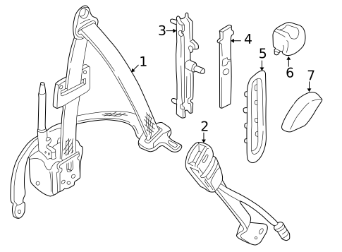 Front Seat Belts for 2003 Jaguar XJR #0
