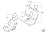52200306140 - Retrofitting / Conversion / Accessories: Leather Retrofit Rear Seat Bench for Mini Image
