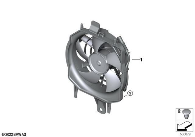 17421542548 - Cooling: Fan -  for BMW-Motorrad Image