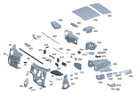 Damping in Passenger Compartment for 2022 Mercedes-Benz S500 #0