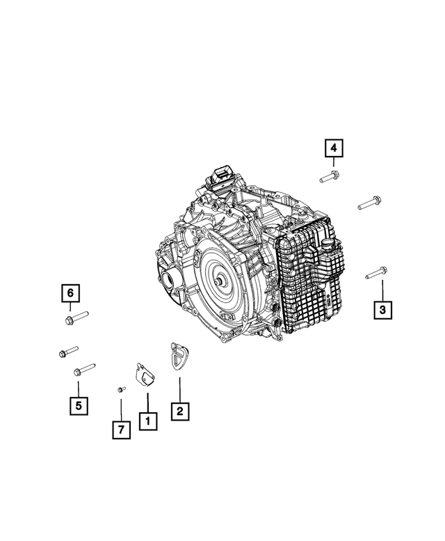 6106245AA - 948TE; 9-Speed; Automatic Transmission: Bolt for Mopar Image