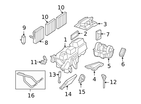 Condenser, Compressor & Lines for 2010 Mercedes-Benz CL 550 #1