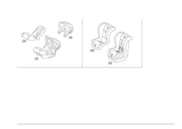 9700055 - Child Seats: Sun Shade Soft Top, Seat for Mercedes-Benz: SLS AMG Image