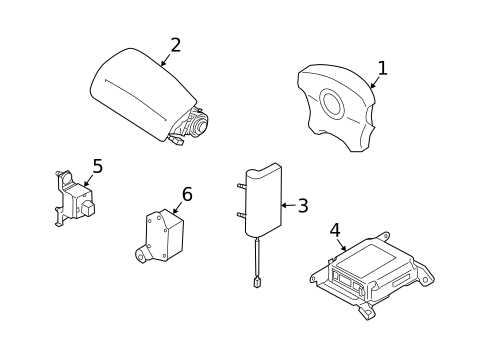 Air Bag Components for 2005 Subaru Forester #0