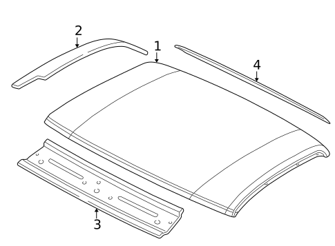 Roof & Components for 2001 Dodge Dakota #1