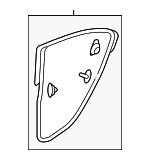72810TA5A02 - Body: Door Weather-strip for Honda: Accord Image