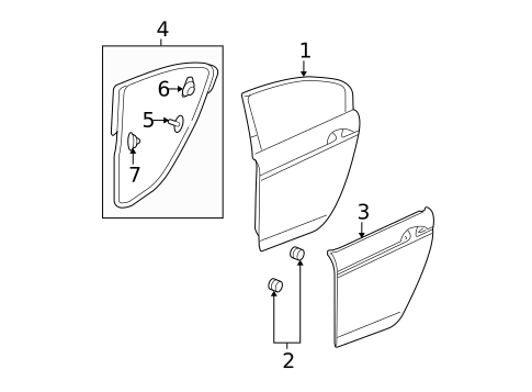 Door & Components for 2010 Honda Accord #2