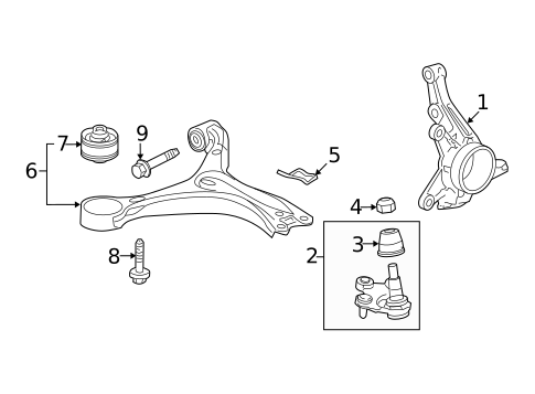 Suspension Components for 2019 Acura ILX #1
