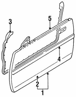 1985-1989 Nissan 300ZX Molding G6817-01P00 | Nissan of Dearborn
