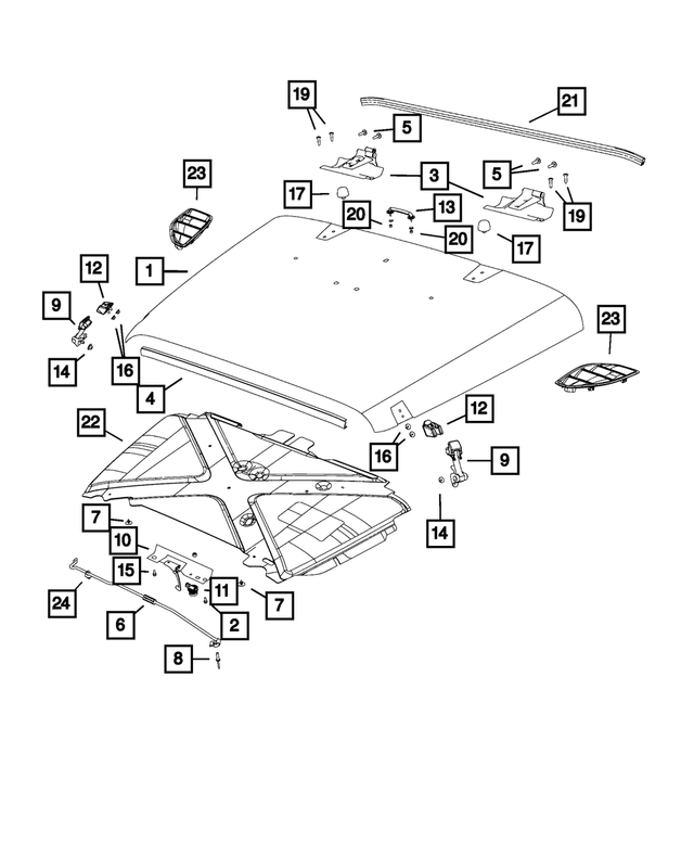 « 6509101AA – Body Sheet Metal Except Doors : Vis pour Mopar Image »