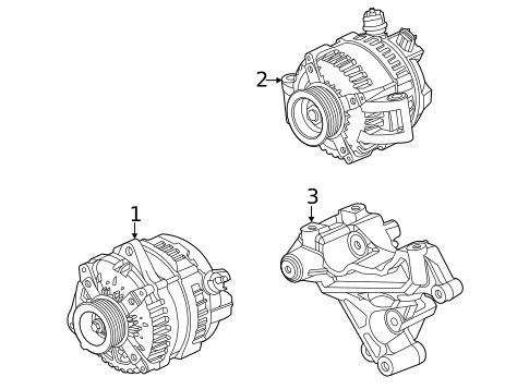 Alternator/Generator & Related Components for 2023 Ford E-350 Super Duty #0
