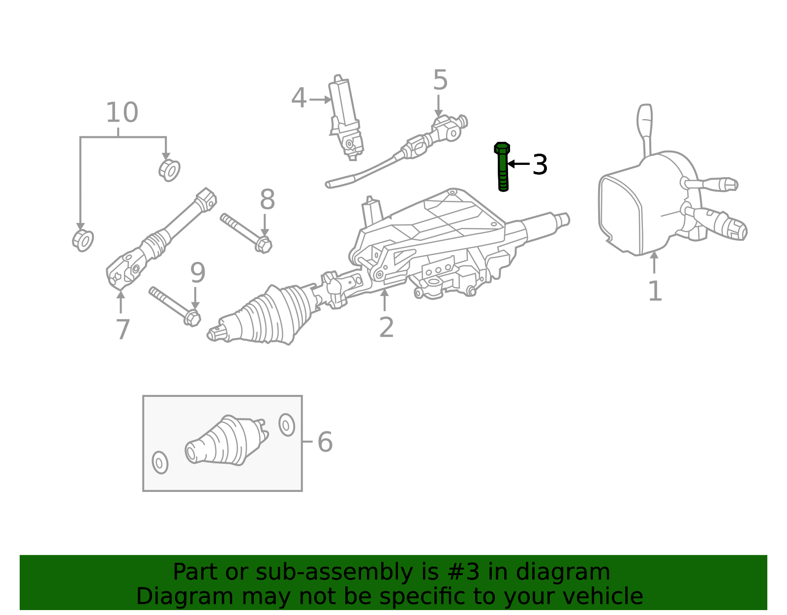 Mercedes-Benz 910143008011 Engine Cylinder Head Bolt – Genuine OEM Alternator Mount Bolt