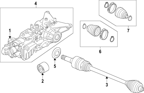 Drive Axles for 2024 BMW X1 #0