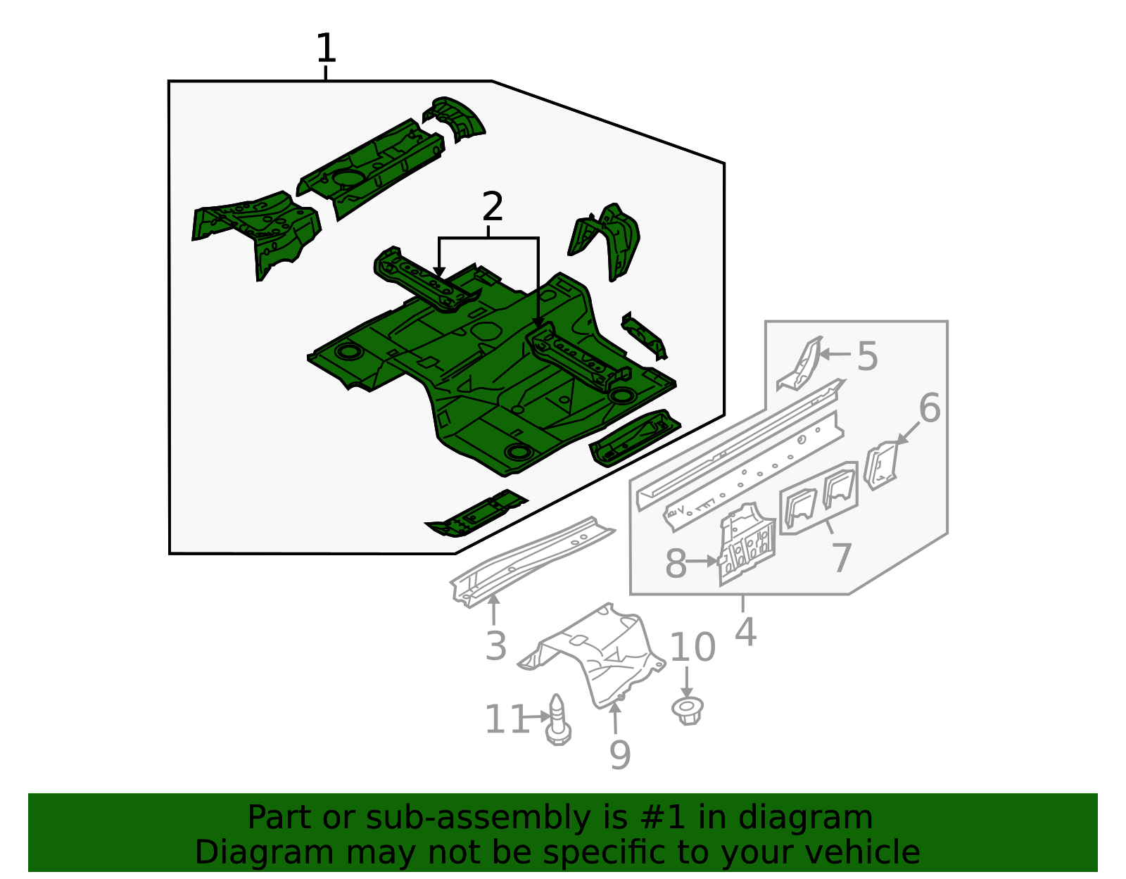 NE51-53-600P - Floor Pan Assembly 2006-2015 Mazda MX-5 Miata