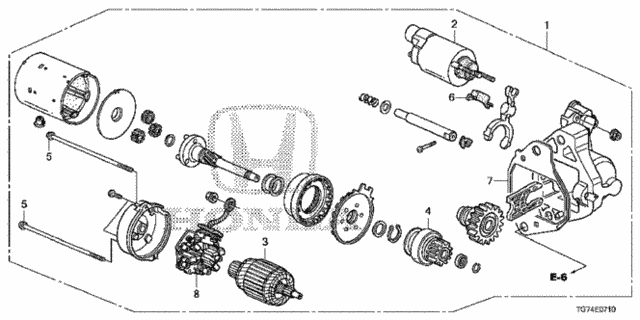 Starter Motor (Denso) for 2019 Honda Pilot #0