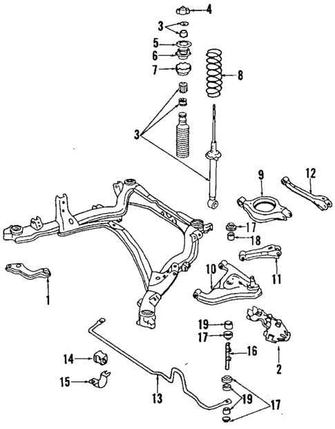 Rear Suspension for 1992 Nissan 240SX #0