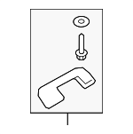 85340M0200TTX - Body: Pull Handle for Hyundai: Accent, Kona, Kona Electric, Kona N Image