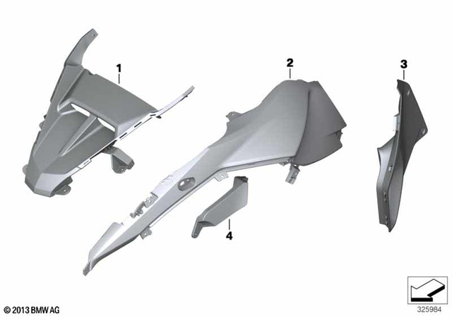 46638541997 - : Fairing Side Panel - Front Left - Sandrover for BMW-Motorrad Image