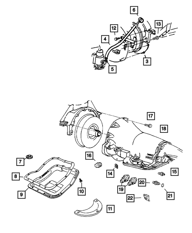 6034249 - Automatic Transmission 4 Speed [DG8]: Screw And Washer for Mopar Image