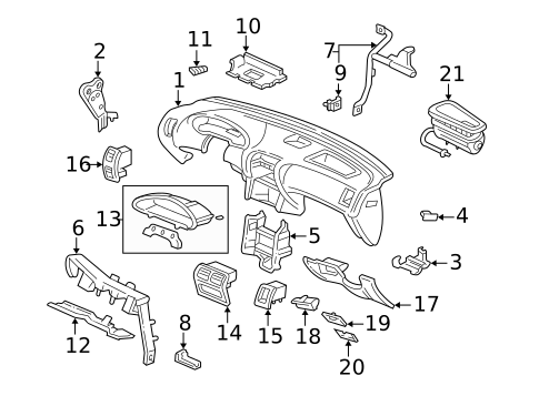 Instrument Panel for 1995 Acura Integra #0