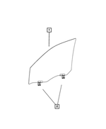 68700436AA - Glass: Front Door Glass, Right for Mopar Image