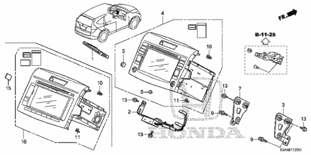Navigation System (1) for 2012 Honda CR-V #0