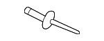 N91153701 - Body: Rocker Panel Molding Rivet for Audi Image