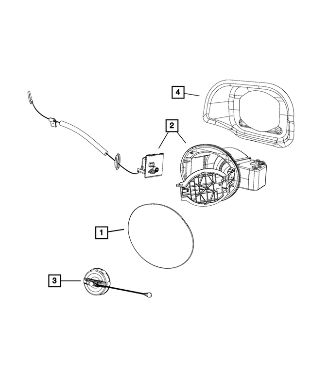 68238475AA - : Fuel Fill Door for Mopar Image