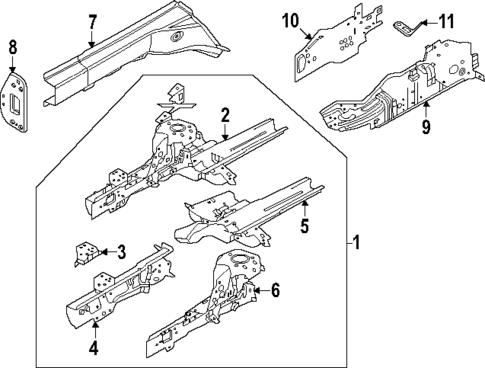 Structural Components & Rails for 2023 Dodge Hornet #0
