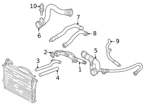 Hoses & Pipes for 1999 BMW 750iL #0