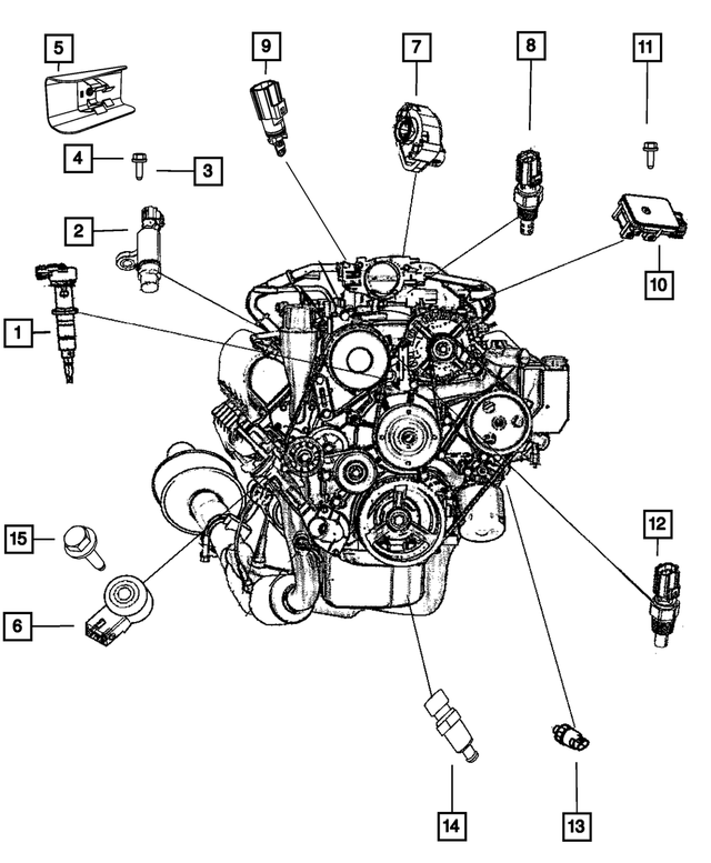 6507293AA - Electrical: Hex Head Screw And Washer for Mopar Image image