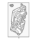 72110T0AA12 - Body: Lock Assembly for Acura: ILX, RLX, TLX Image