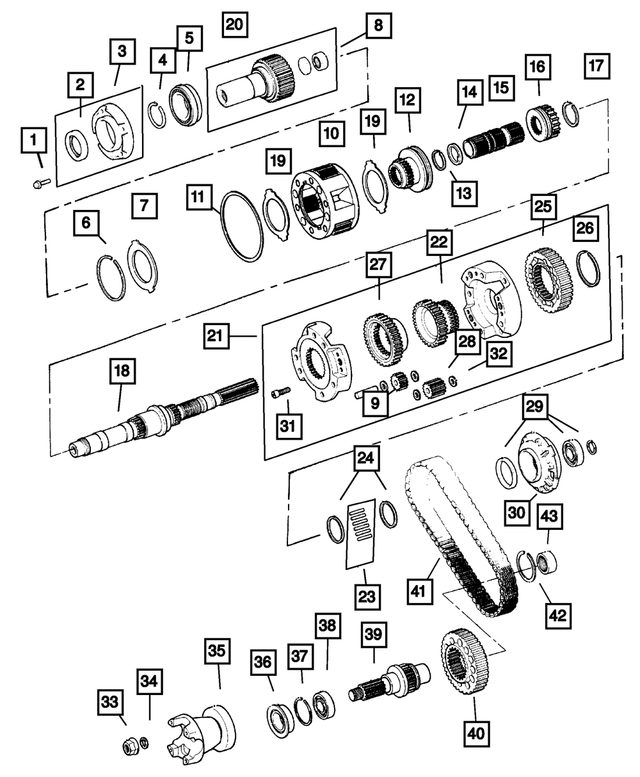 4338909 - Transfer Case Model 242 [DHP]: Ring for Mopar Image