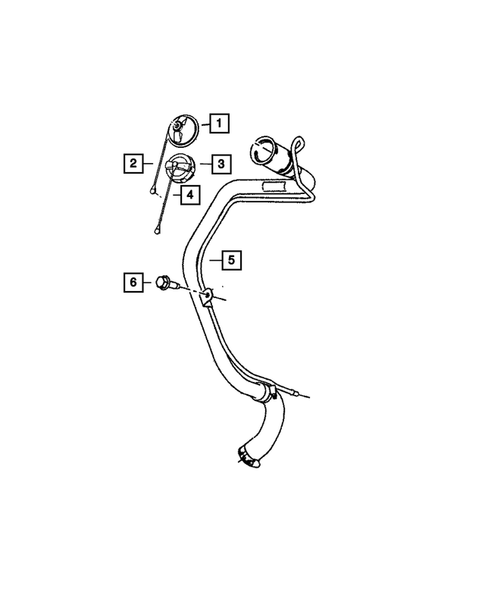 Fuel Tank Filler Tube for 2011 Dodge Caliber #0