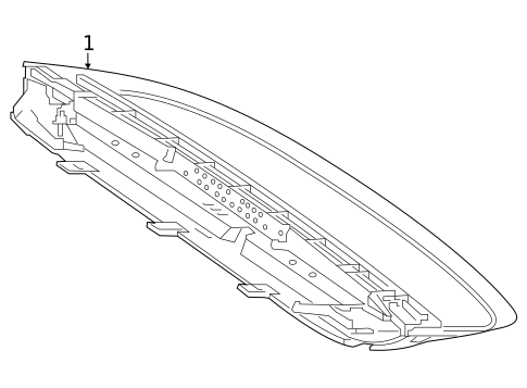 High Mounted Stop Lamp for 2020 Mercedes-Benz AMG GT #0