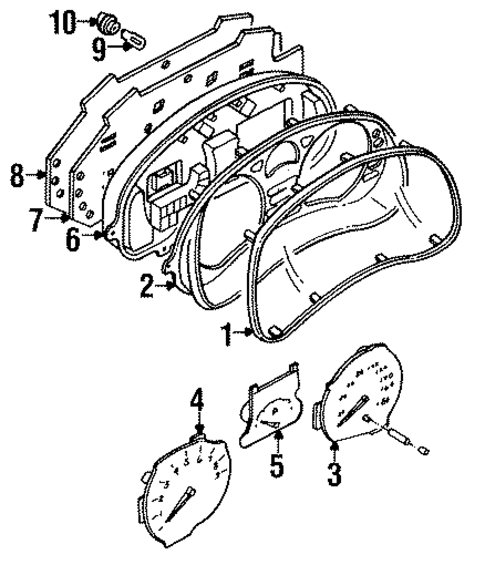 Instrument Gauges for 1994 Dodge Stealth #0