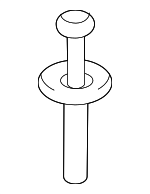 N91158501 - Body: Defroster Duct Rivet for Volkswagen: Arteon, Atlas, Atlas Cross Sport, e-Golf, Golf, Golf Alltrack, Golf R, Golf SportWagen, GTI, ID. Buzz, ID.4, Jetta, Taos, Tiguan Image