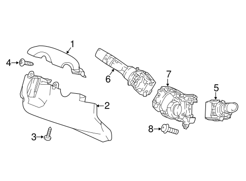 パーツ Why Why WhyHonda ODYSSEY Shroud, Switches & Levers for 2023 Honda Odyssey | OEM Parts