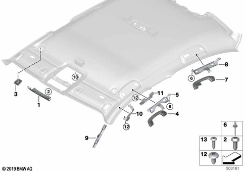 Interior Equipment, Upper for 2019 BMW M340i #0