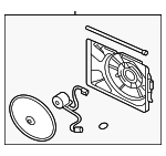 253802G000 - Cooling System: Fan Assembly for Kia: Optima Image