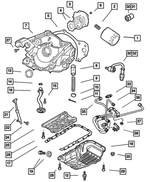 68148873AA - Engine 3.5L Six Cylinder: Oil Pump Rotor Set for Mopar Image