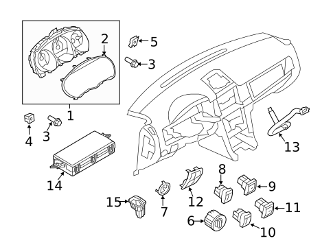 Headlamp Components for 2012 Lincoln MKZ #3