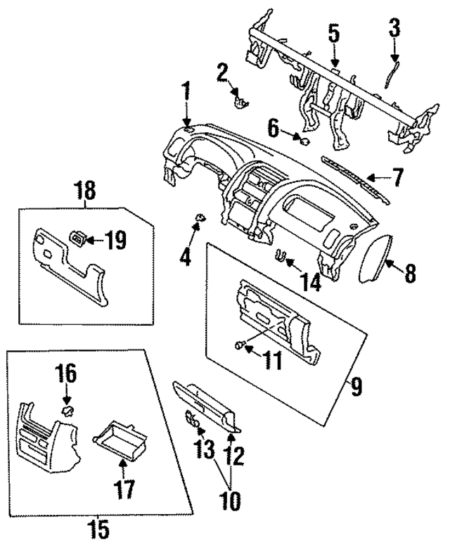 LB826035009 - : Instrument Panel for Mazda Image