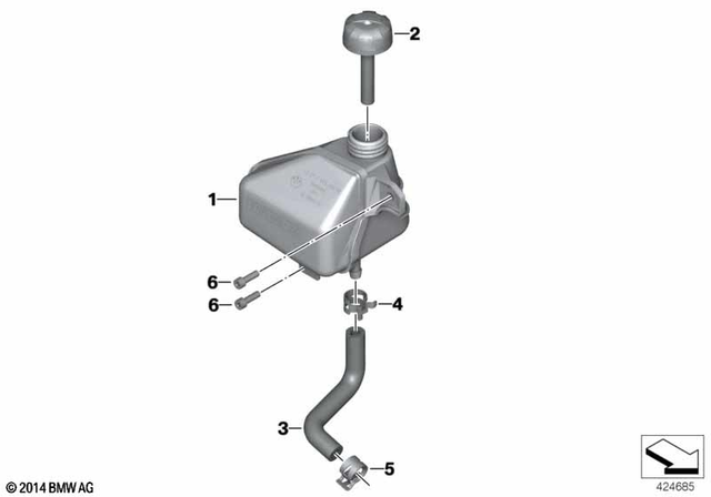 17117679343 - Cooling: Expansion Tank -  for BMW-Motorrad Image image