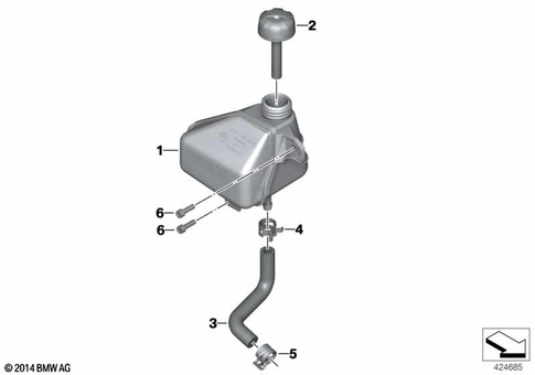 Expansion Tank for 2012 BMW-Motorrad F 650 GS #0