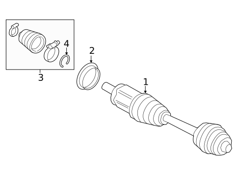 Drive Axles for 2023 BMW iX #0