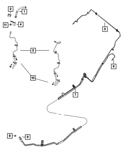 Hydraulic Control Unit, Brake Tubes and Hoses for 2012 Chrysler 200 #1