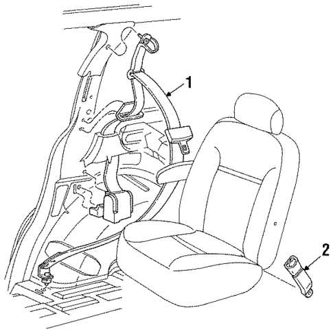 Seat Belt for 1998 Ford Windstar #2