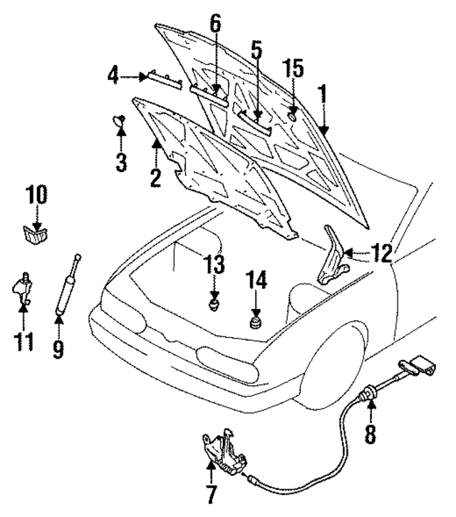 6548560U00 - : Support Cylinder Upper Bracket for INFINITI: Q45 Image